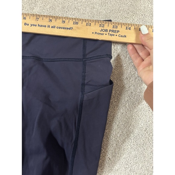 Lululemon Pace Rival Crop 22" Leggings Women's 4 Navy Blue Yoga Athleisure - Picture 6 of 10